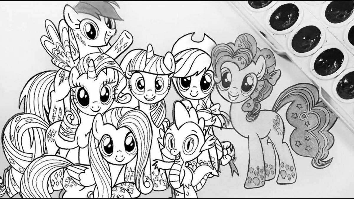 Exquisite coloring my little pony next generation