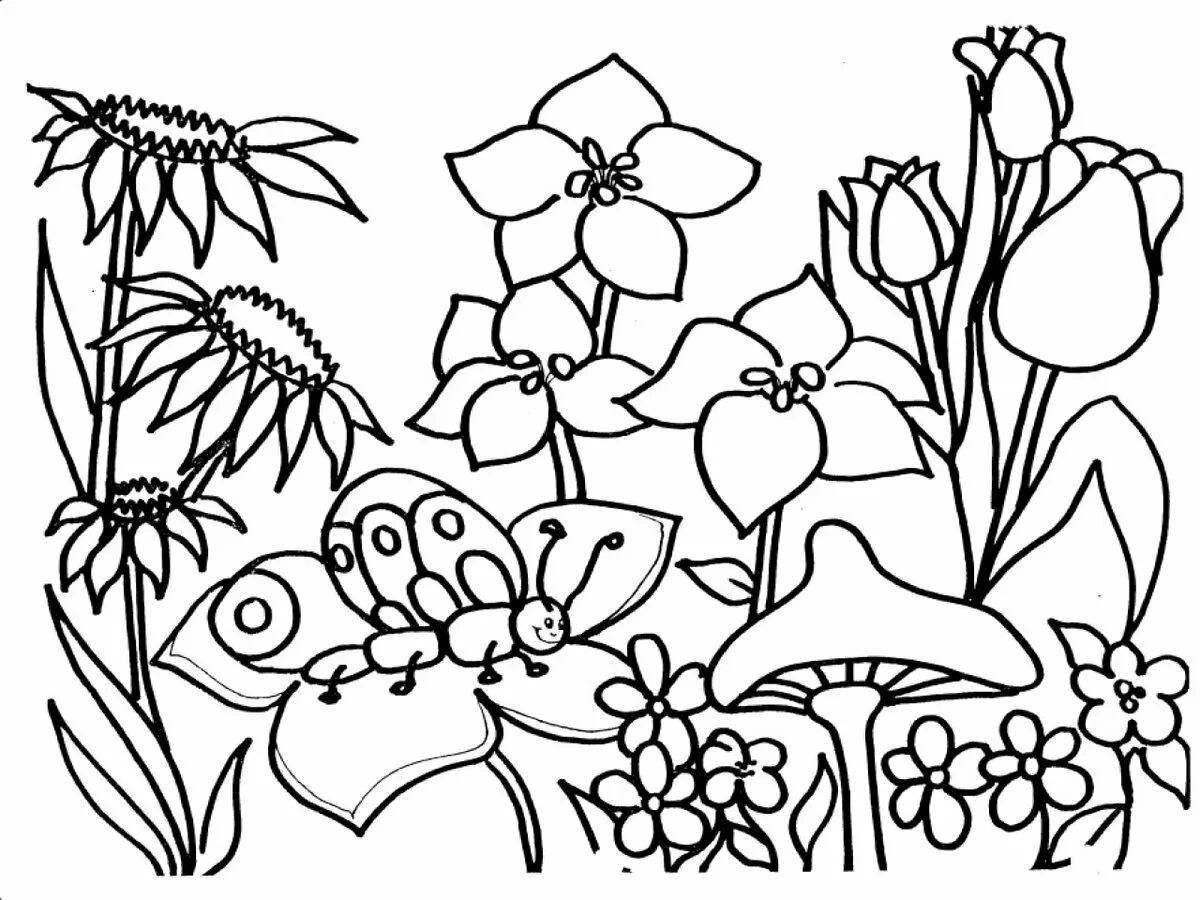 Entertaining coloring without registration