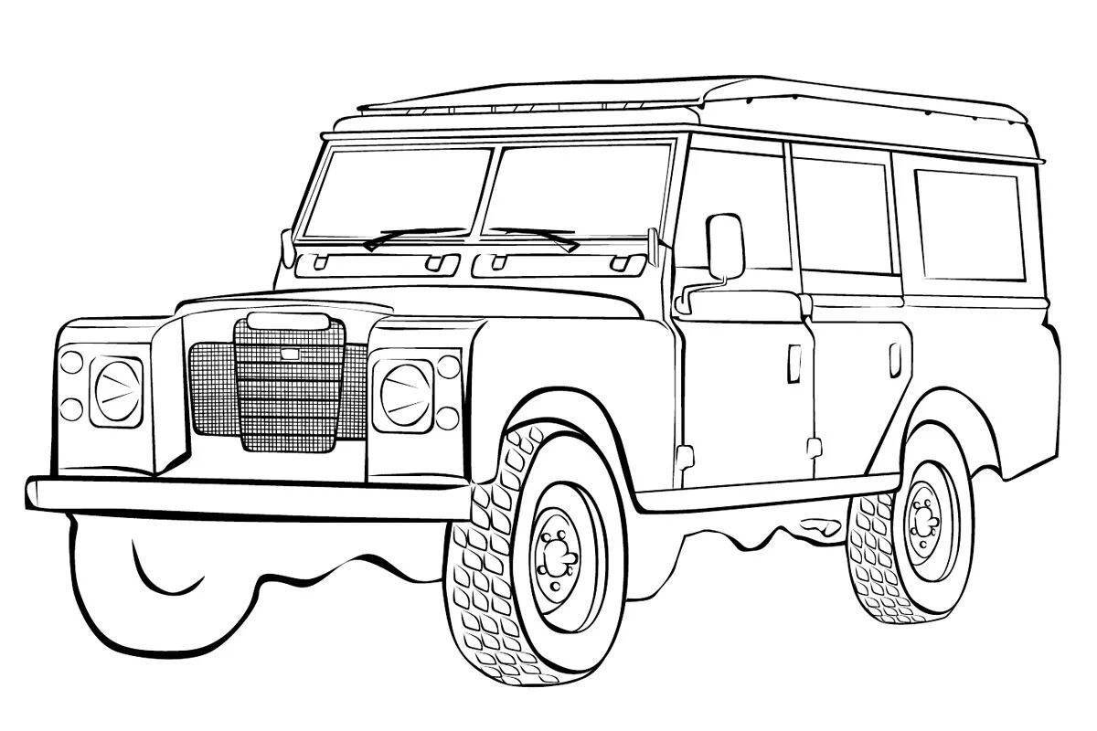 High quality dazzling car coloring pages