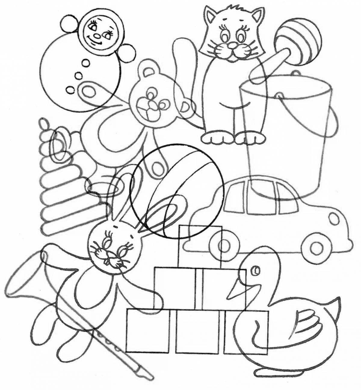 Joyful confusion coloring page