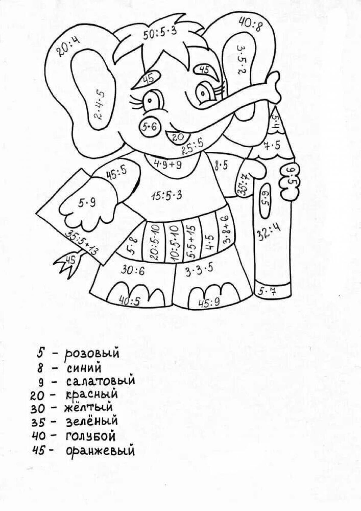 Цветная таблица умножения и деления 3 класса