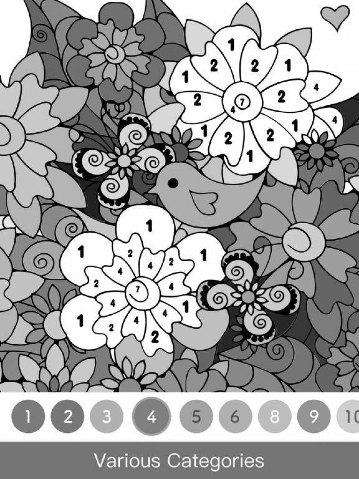 Fun coloring game happy color game for android phone