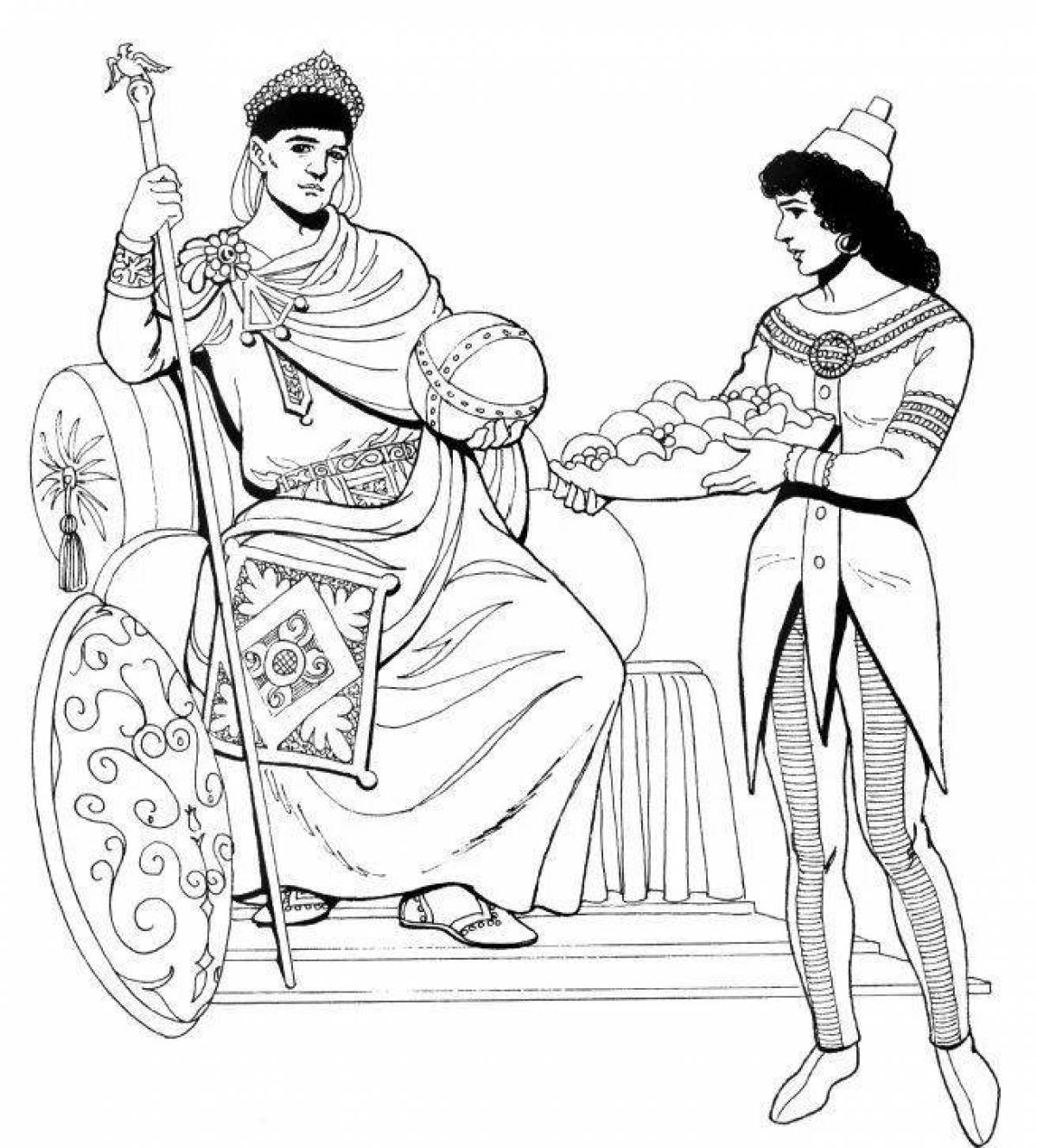 Exciting coloring story