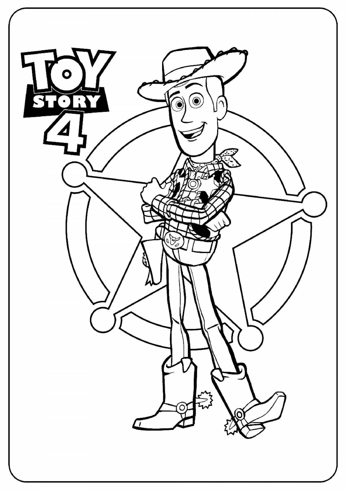 Dramatic story coloring page