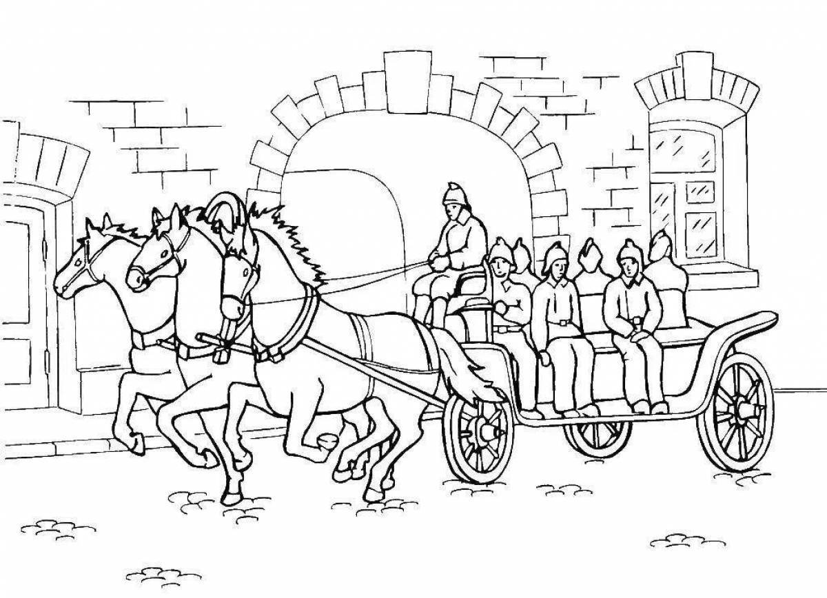 Wonderful coloring story