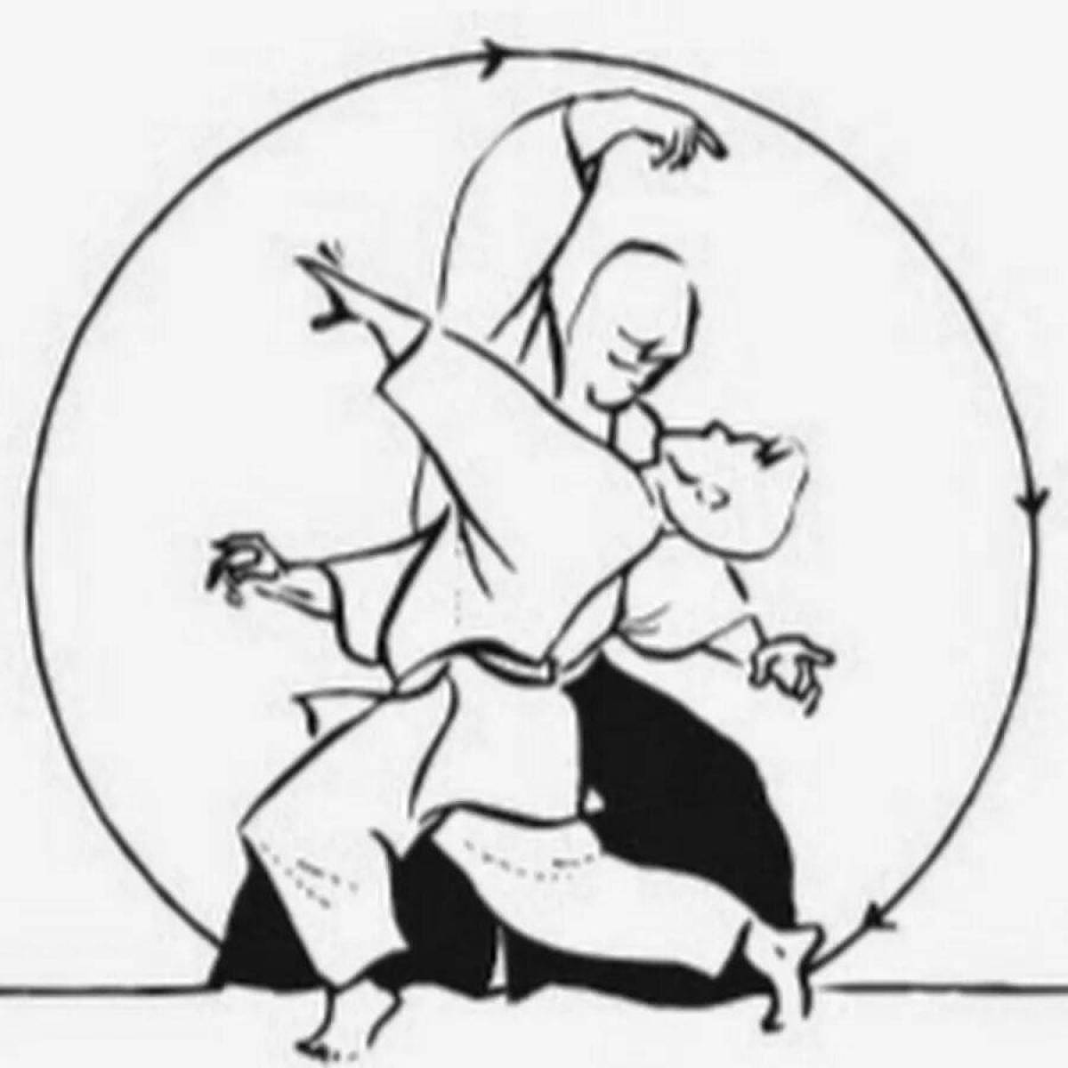 Aikido dynamic coloring page