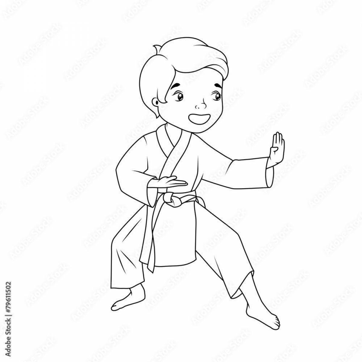 Aikido humorous coloring book