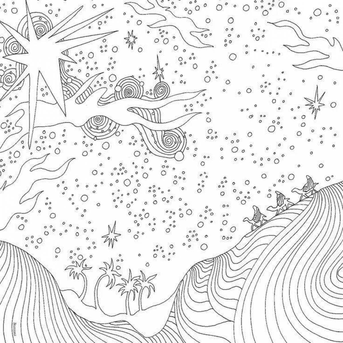 Supernatural coloring magic