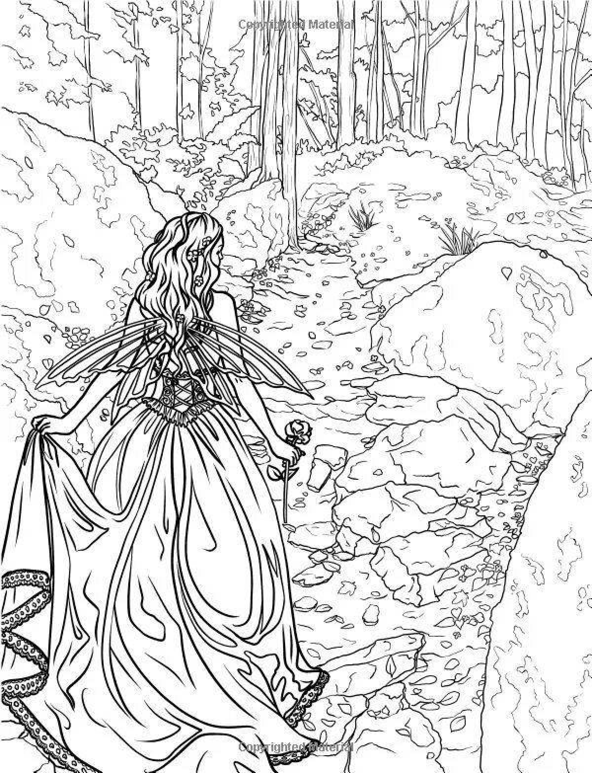Dazzling coloring page magic