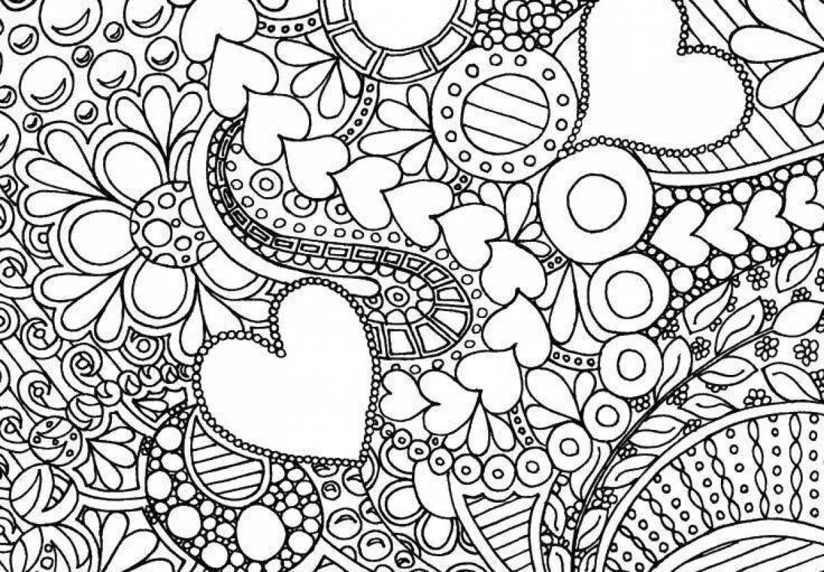 Color therapy inspirational coloring book