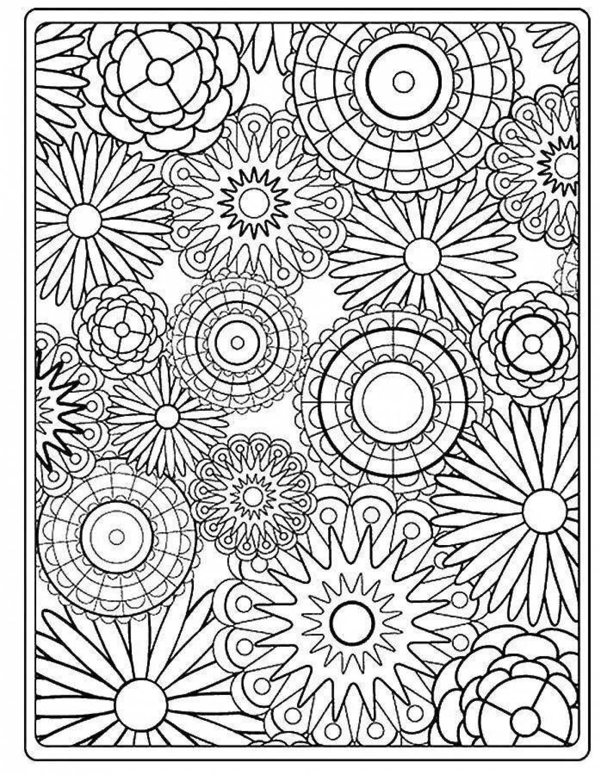 Playful coloring color therapy