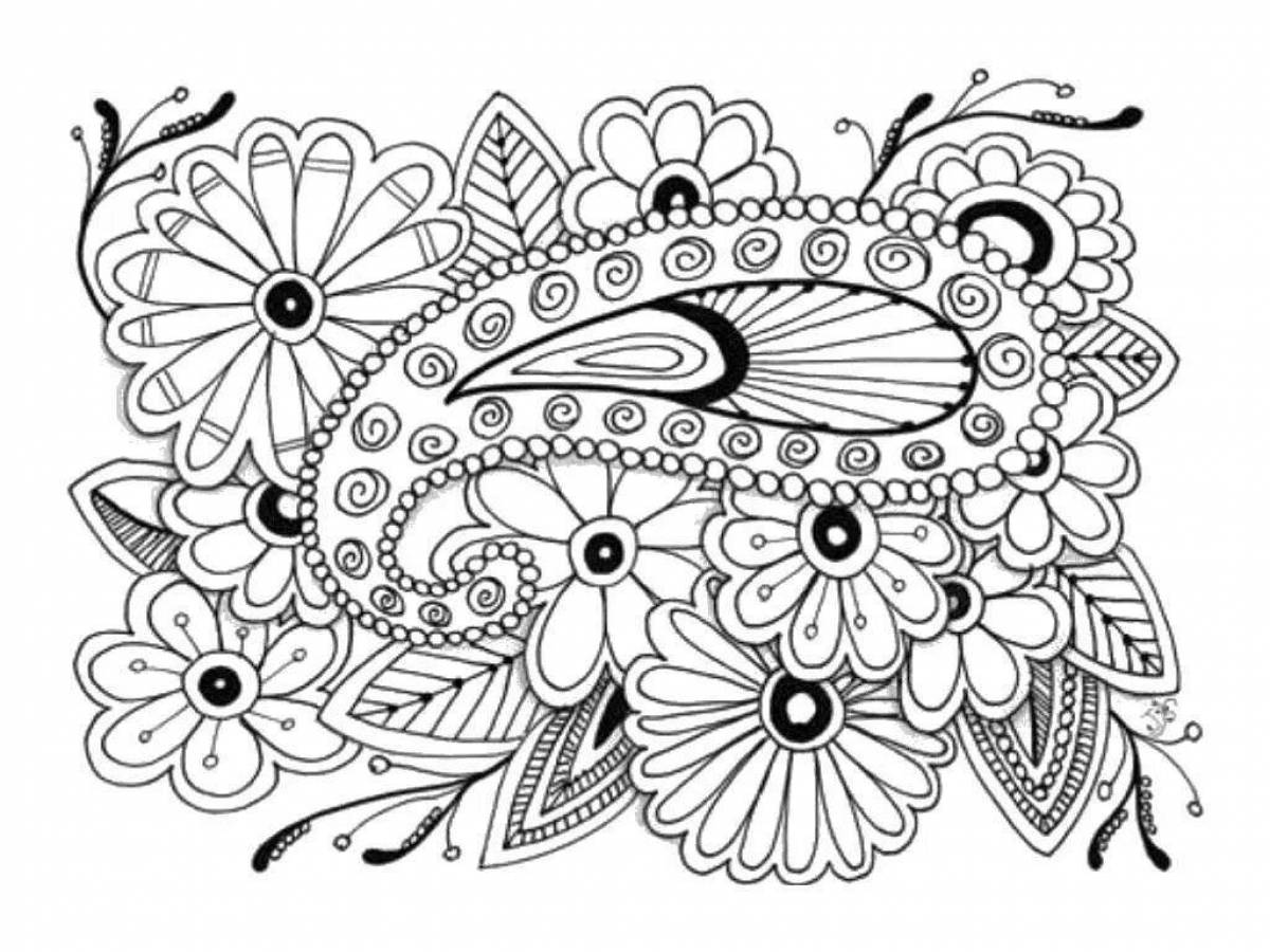 Magic coloring color therapy