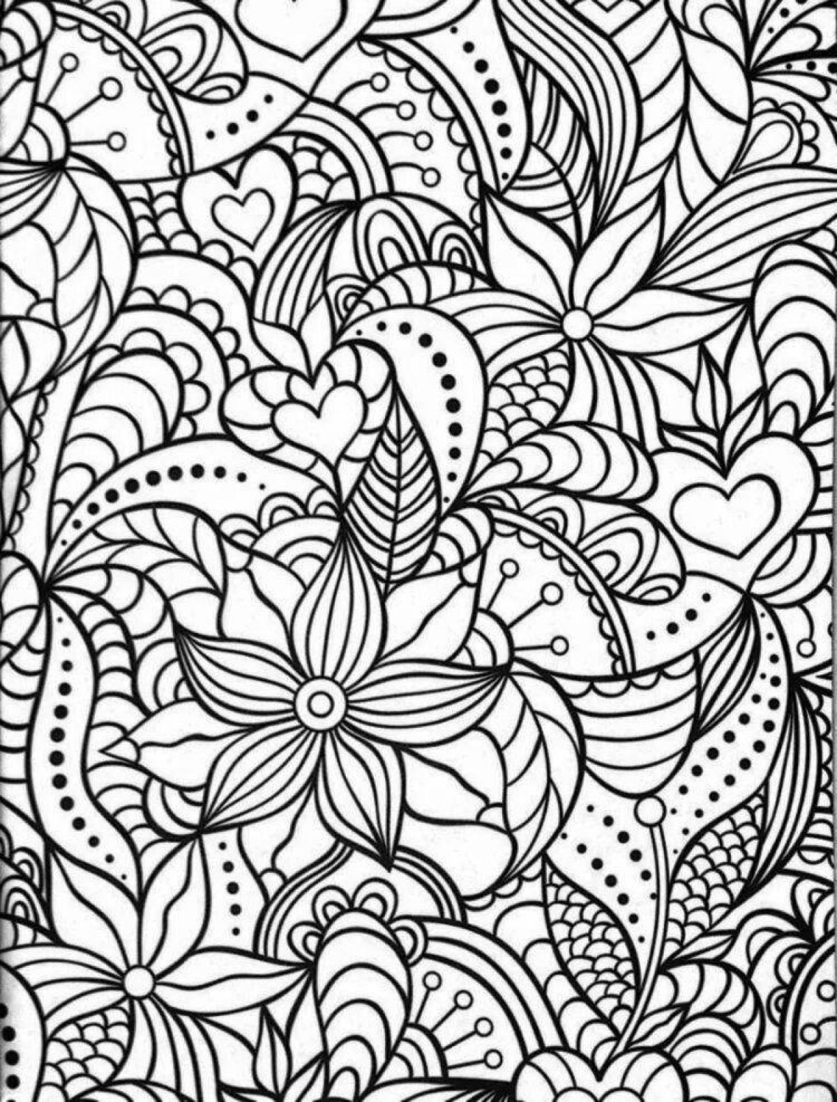Charismatic coloring color therapy