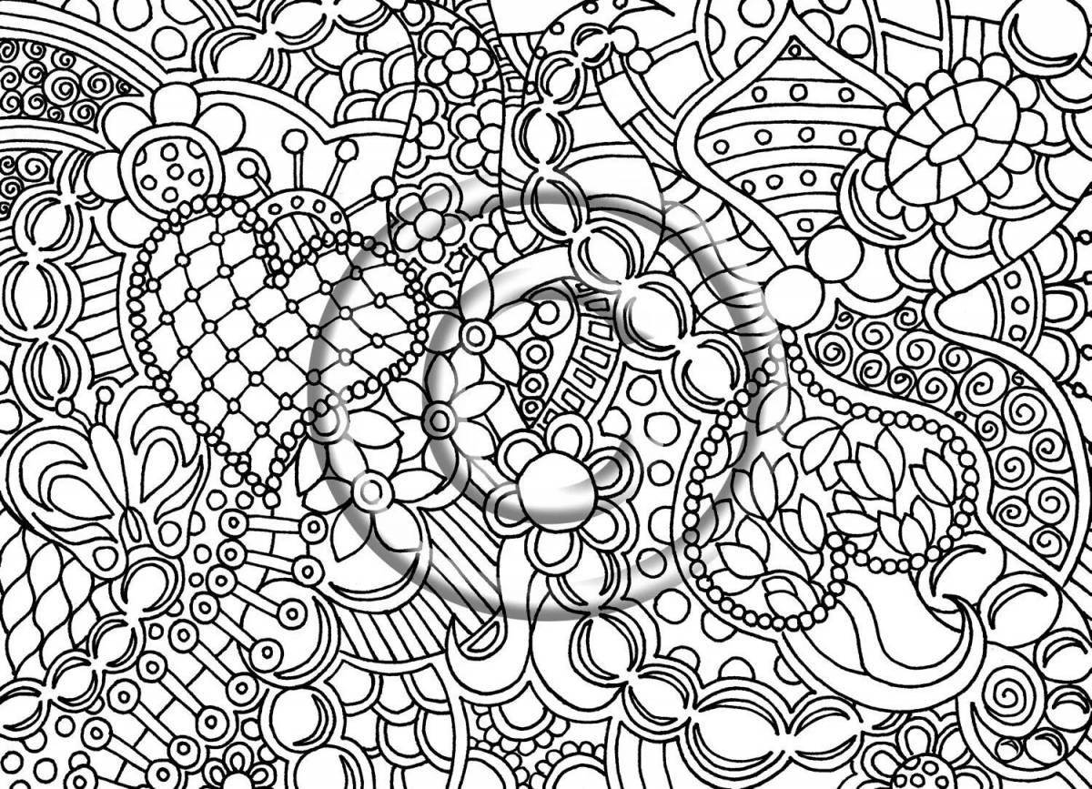 Captive coloring page color therapy