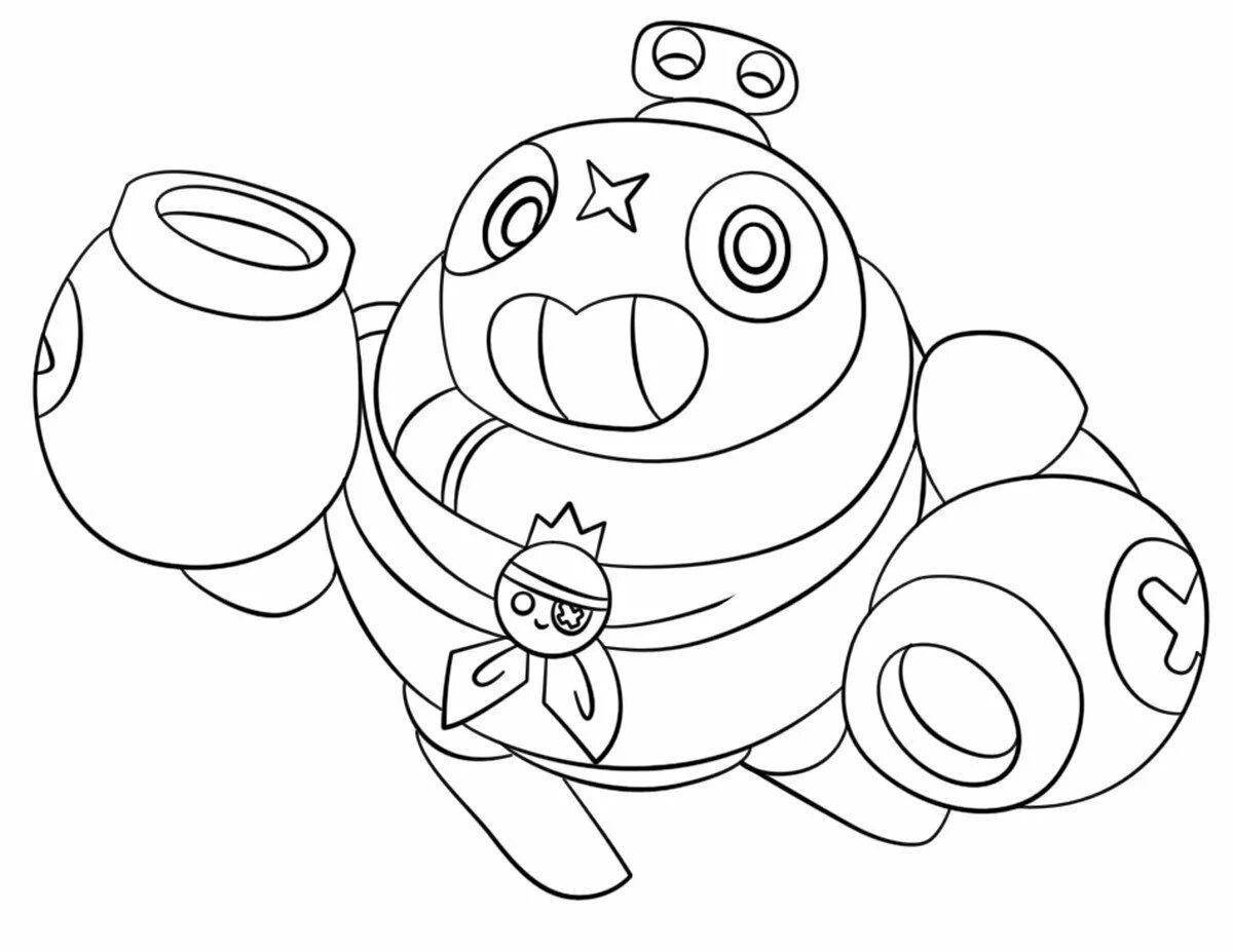 Brawlstars exciting coloring pages