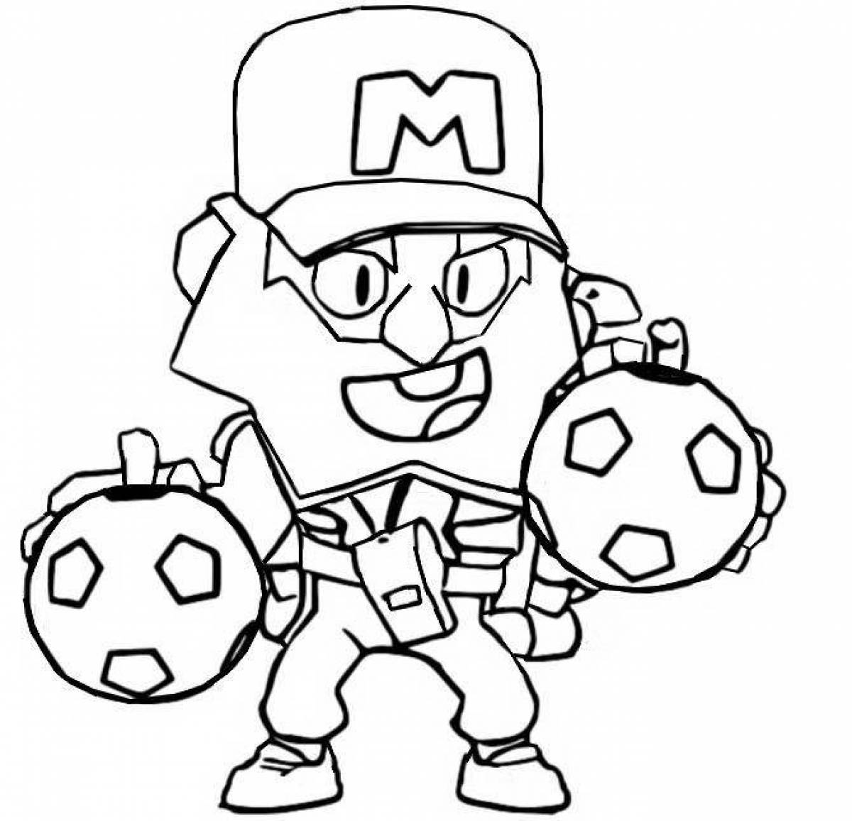 Brawlstars animated coloring pages