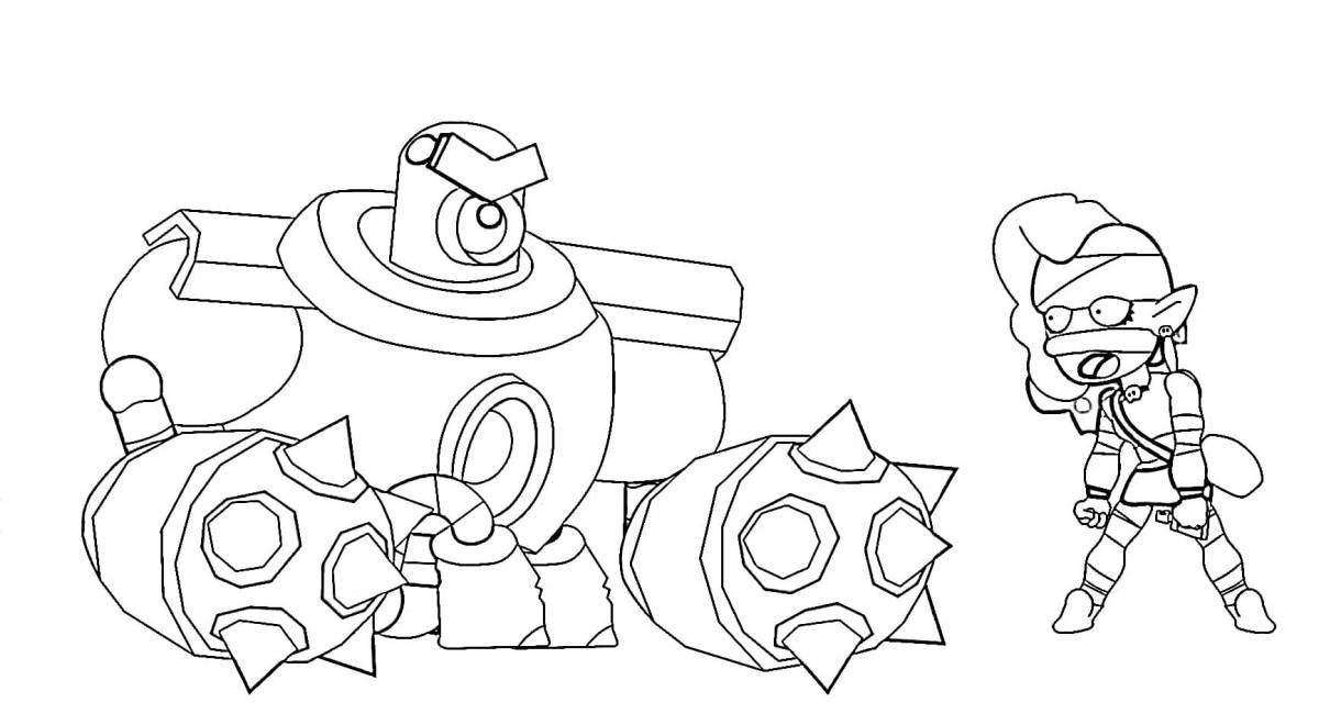 Cute brawlstars coloring book