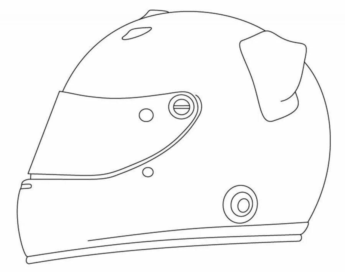 Dazzling Helmet Coloring Page