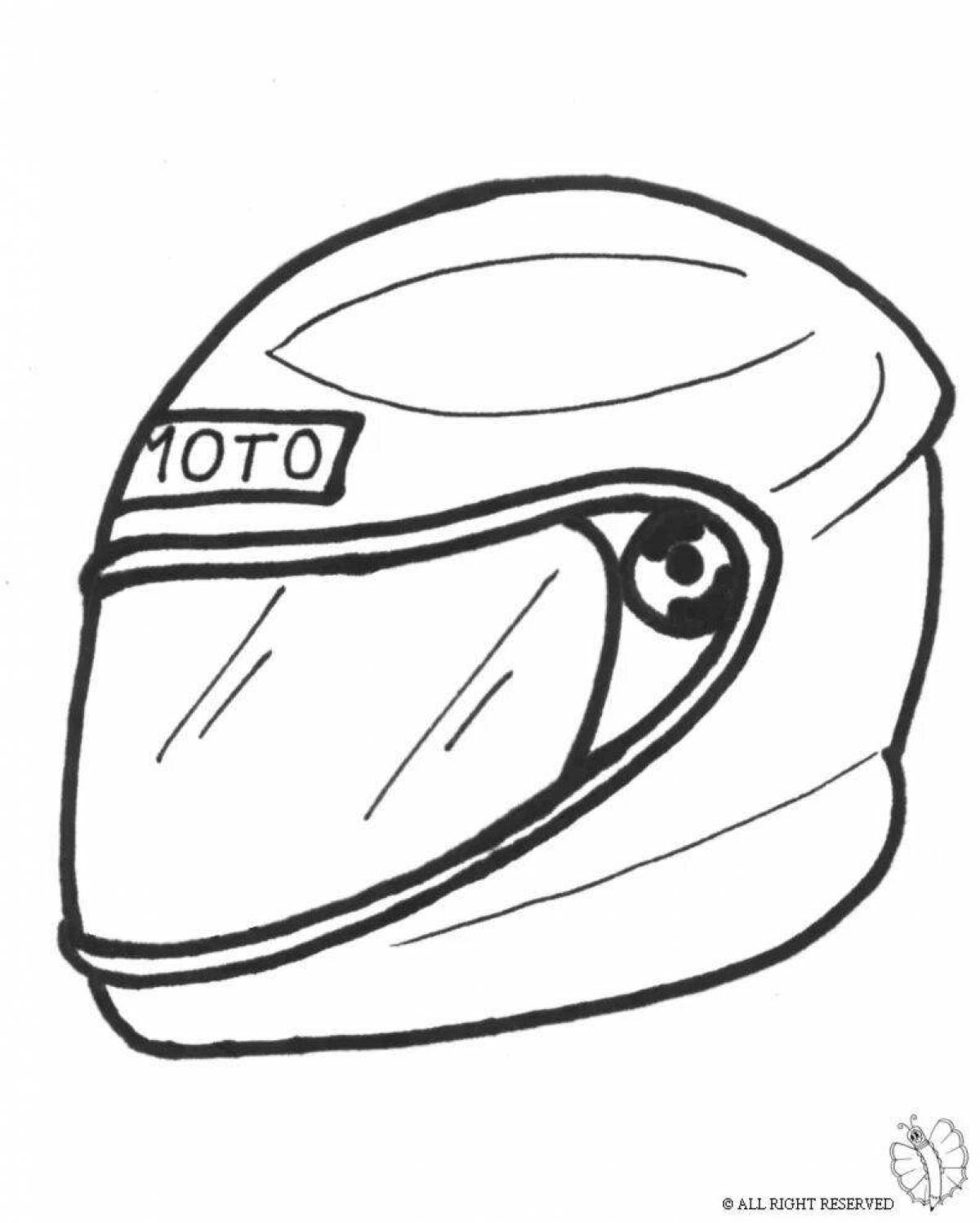 Раскраска утонченный шлем