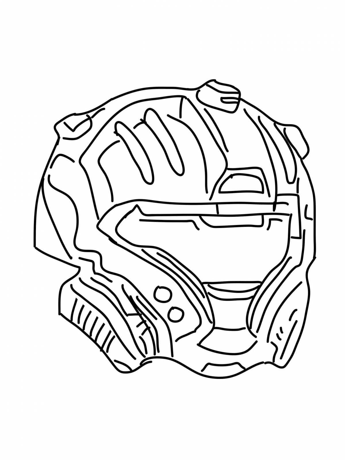 Enchanting Helmet Coloring Page