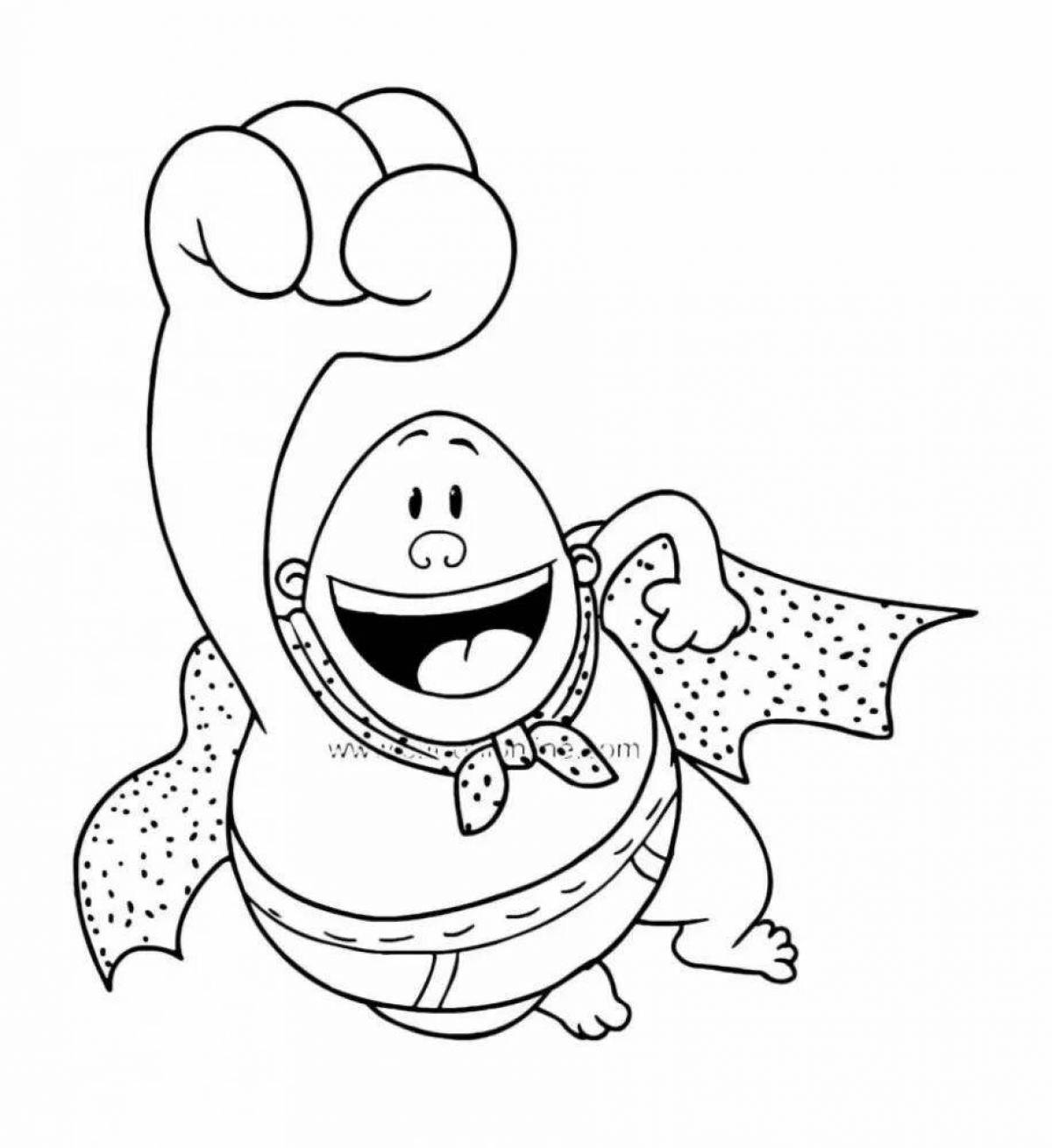 Luxurious captain coloring page