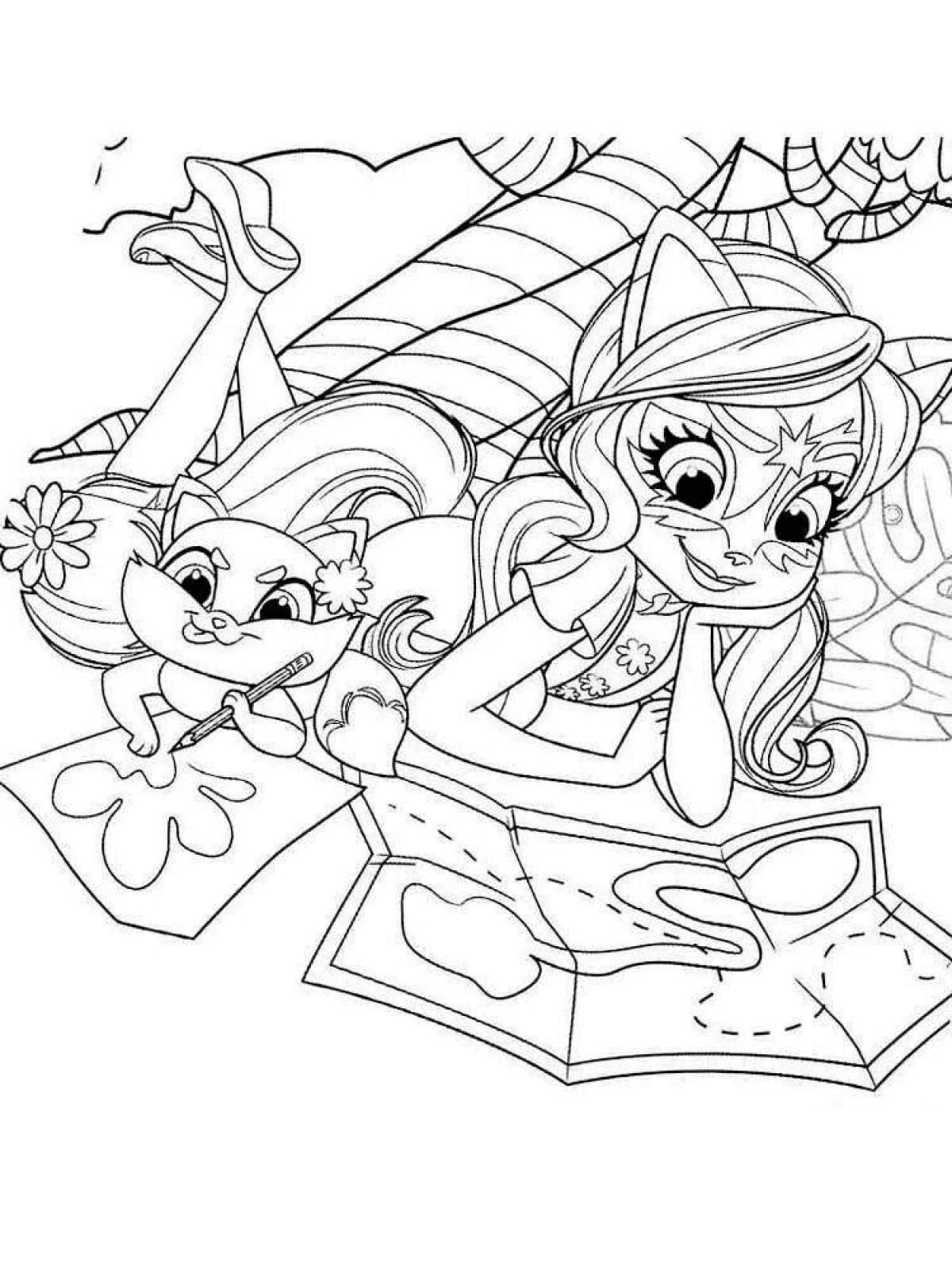 Delightful enchenchimals coloring pages