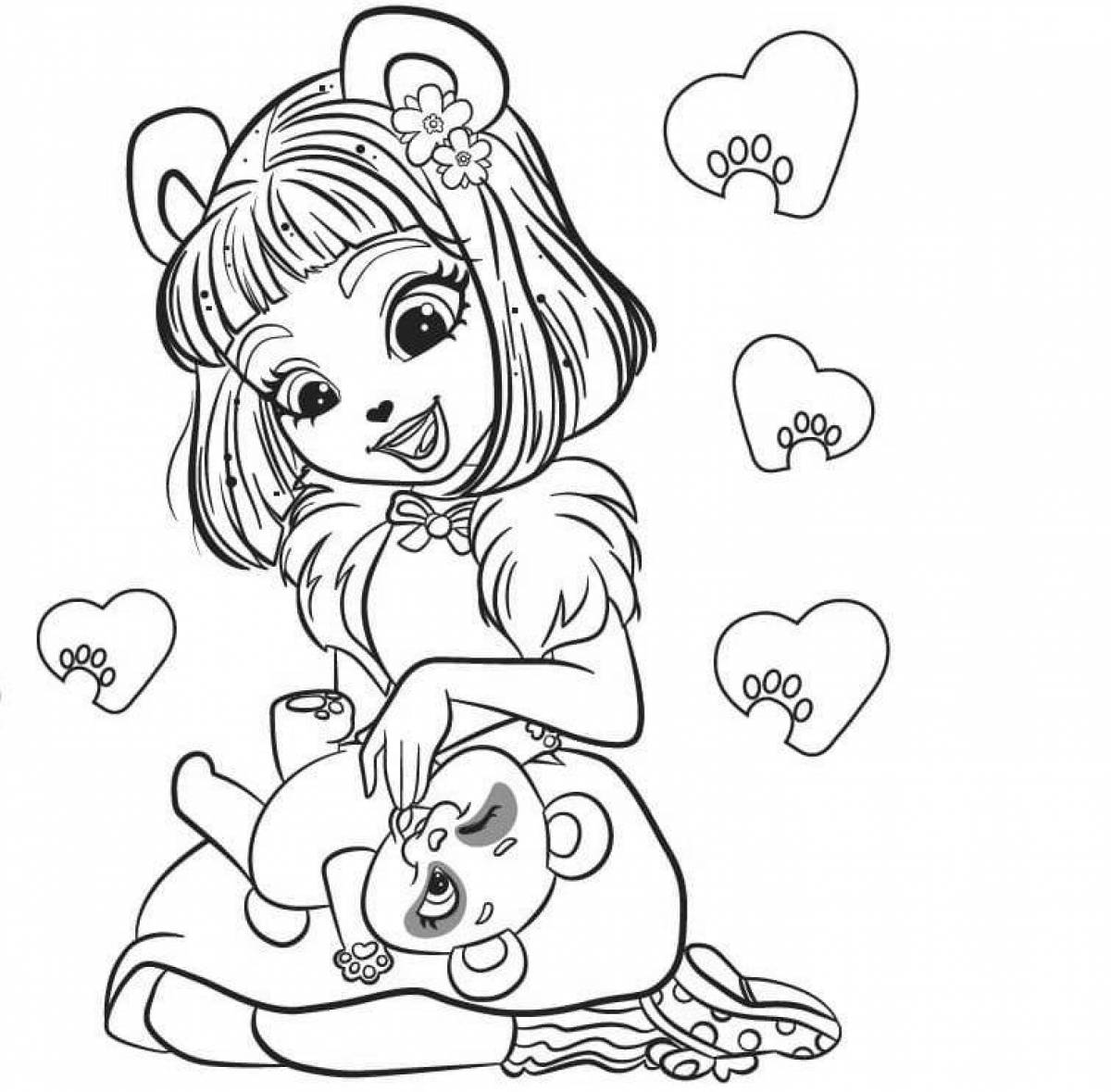 Enchenchimals happy coloring pages