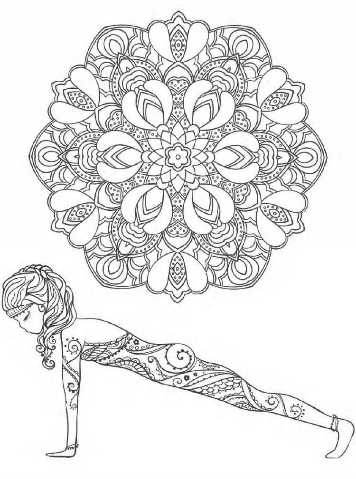 Yoga coloring book