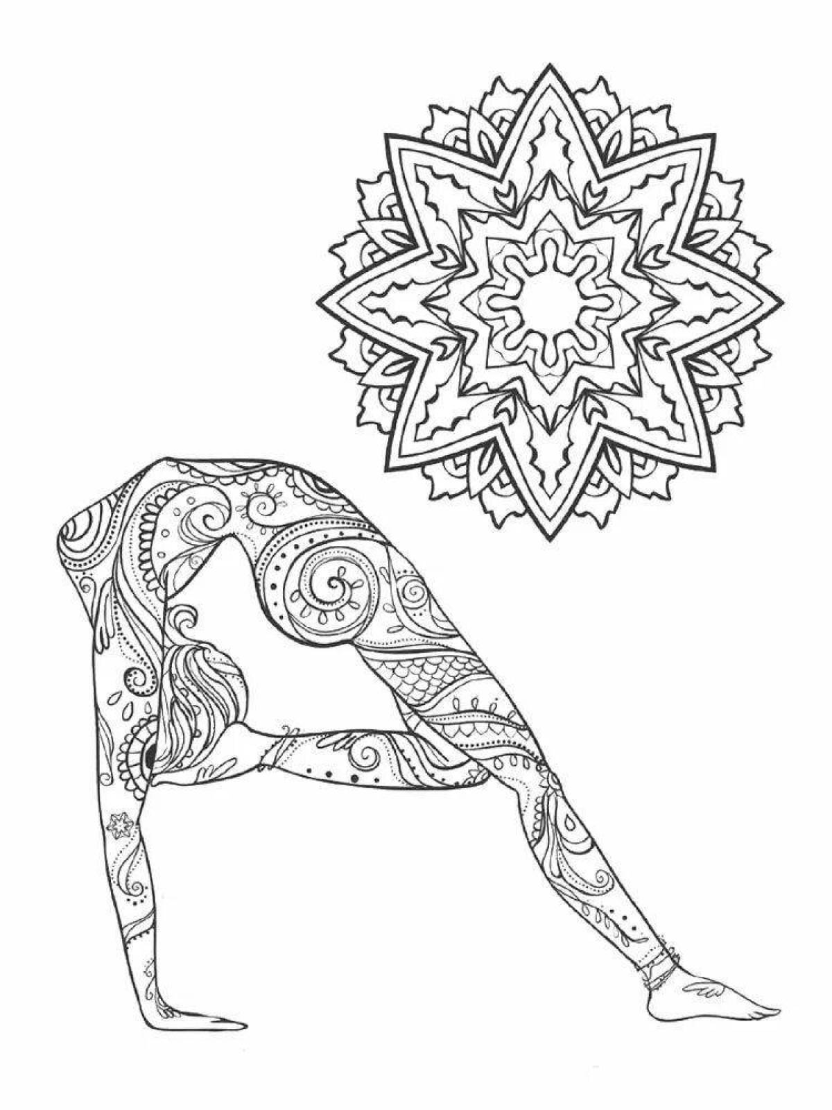 Волшебная йога-раскраска
