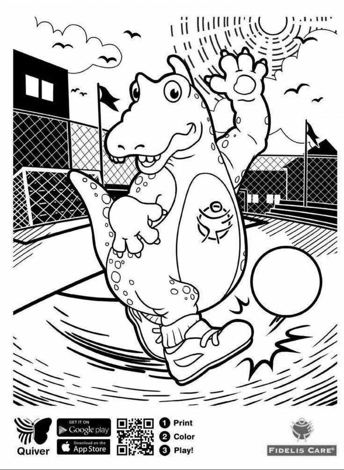 Colourful quiver coloring page