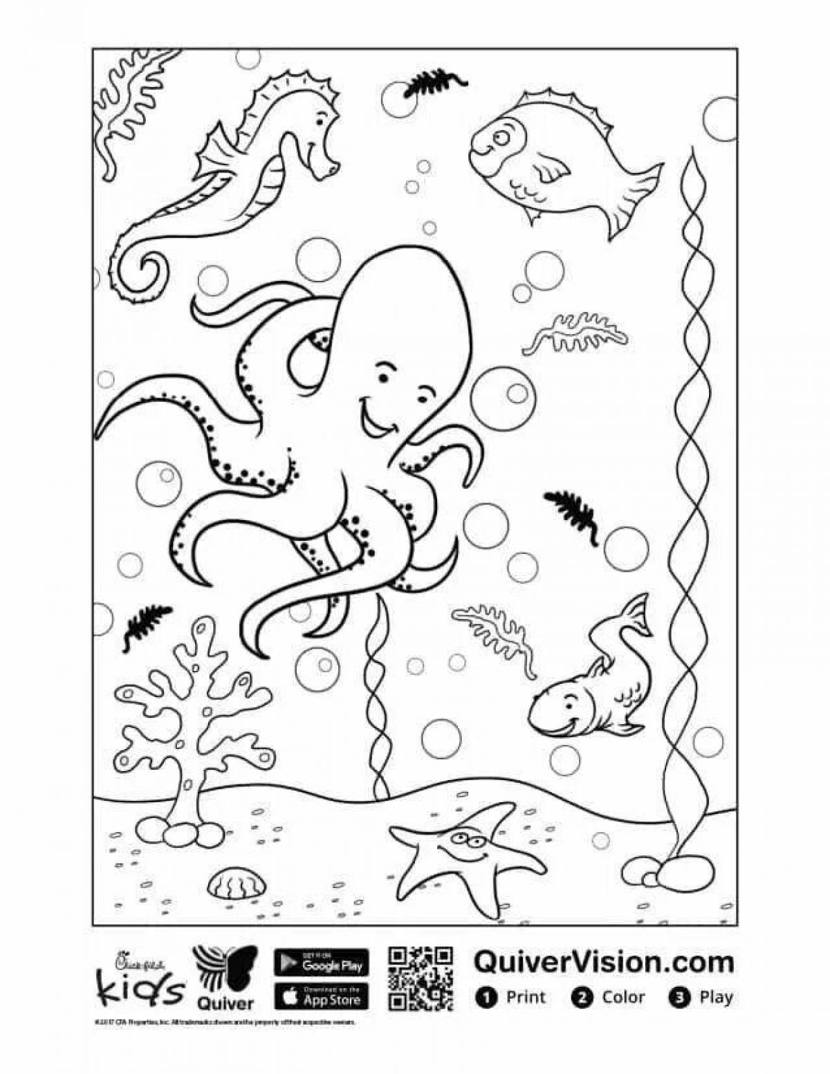 Charming quiver coloring page