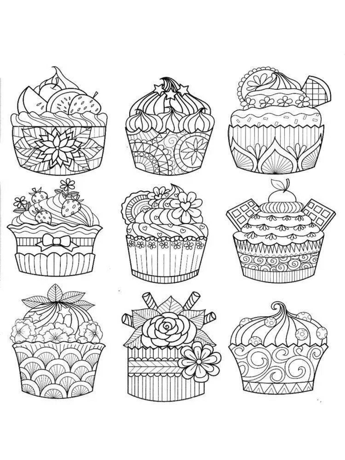 Яркая мини-раскраска антистресс