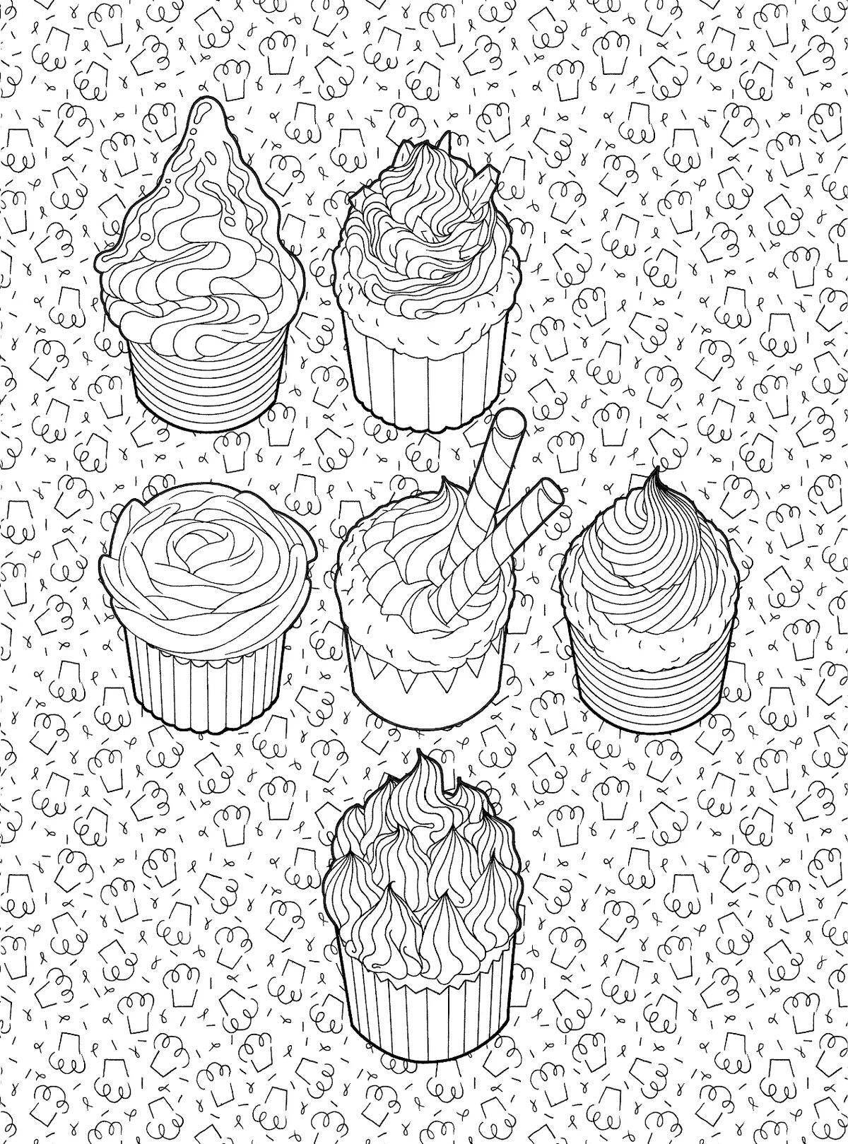 Яркая мини-антистрессовая раскраска