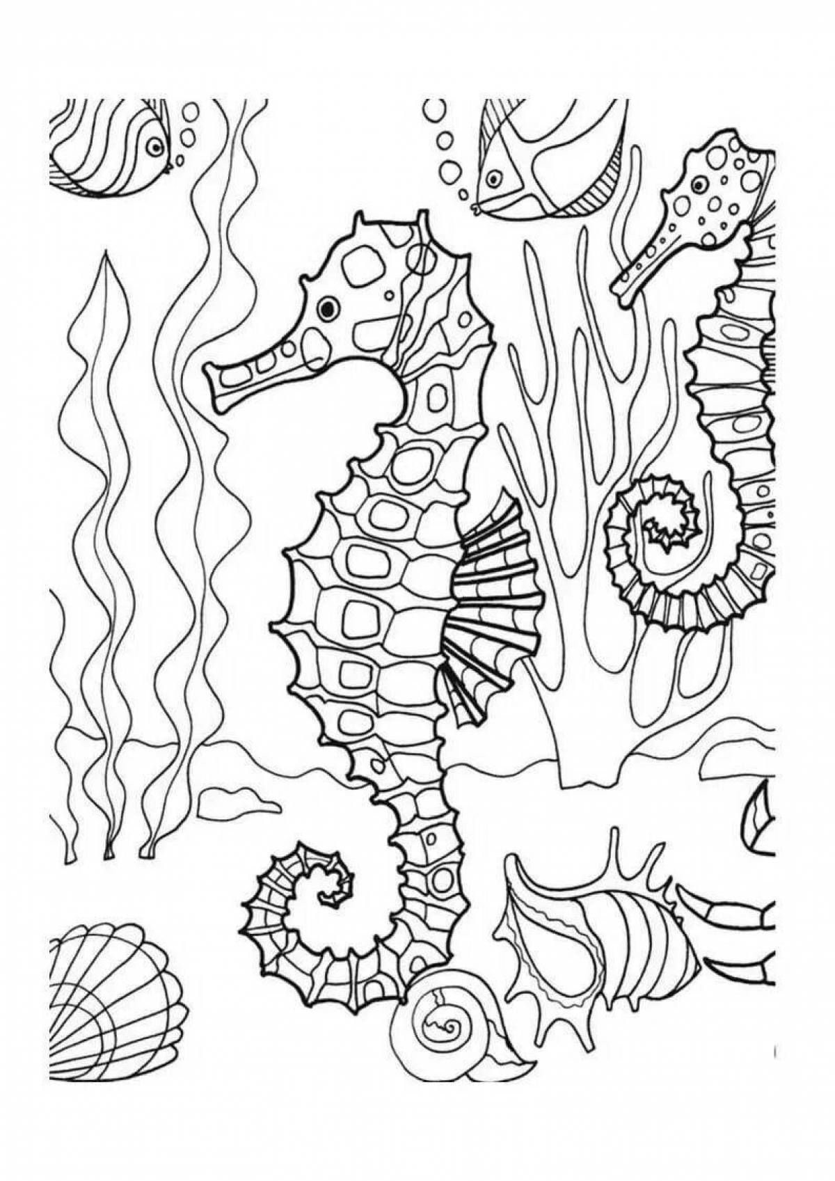 Распечатать морской. Раскраска морские обитатели. Морской конек раскраска. Морской конек раскраска для детей. Раскраска 