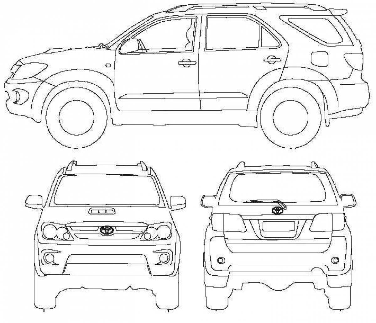 Рисунок рав. Тойота рав 4 чертеж. Тойота фортунер чертеж. Toyota RAV 4 Blueprint. Toyota rav4 2000 чертеж.
