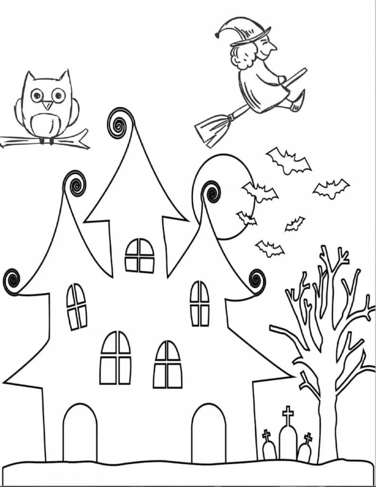 Holiday homebody coloring page