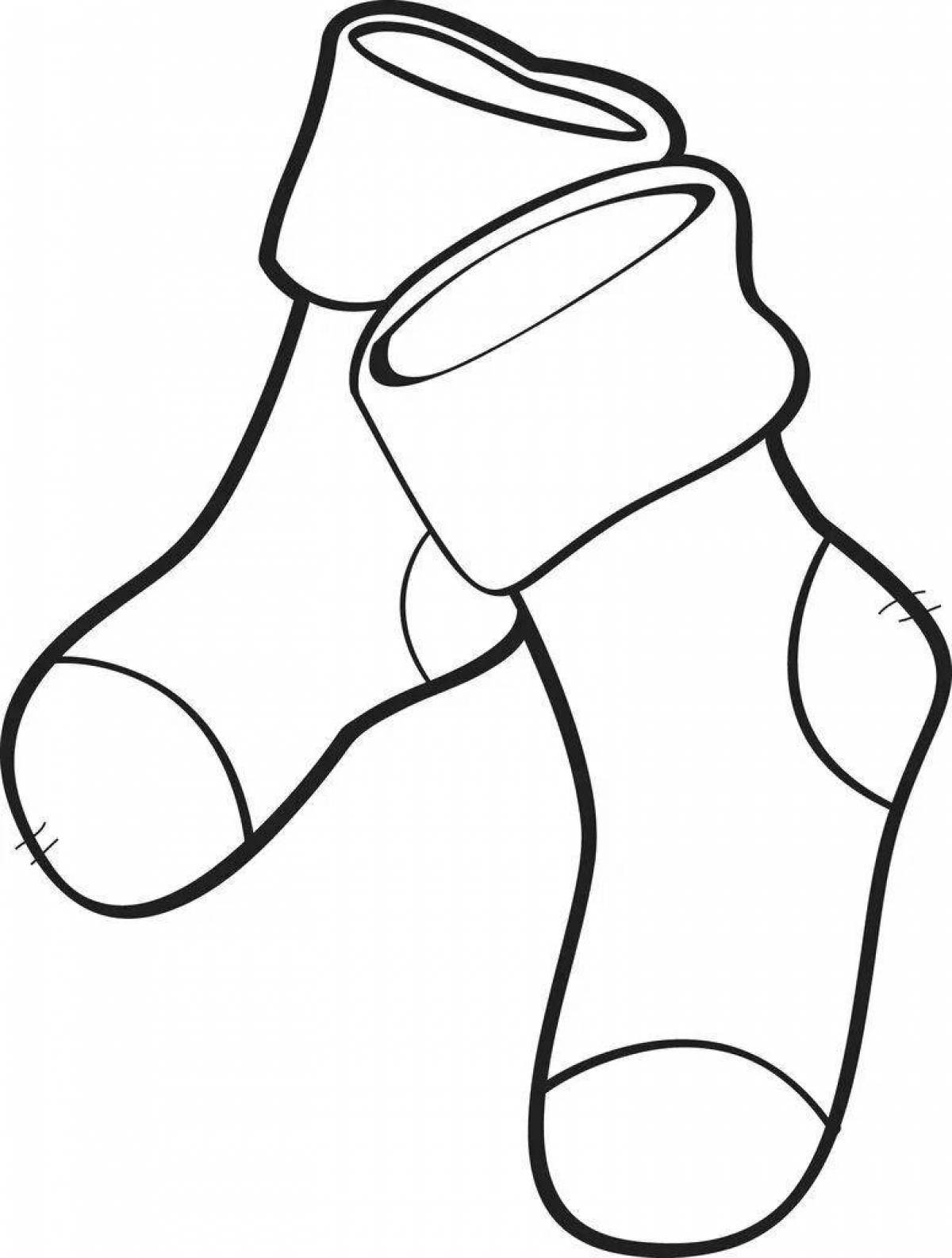 Раскраска joyous socks для юниоров