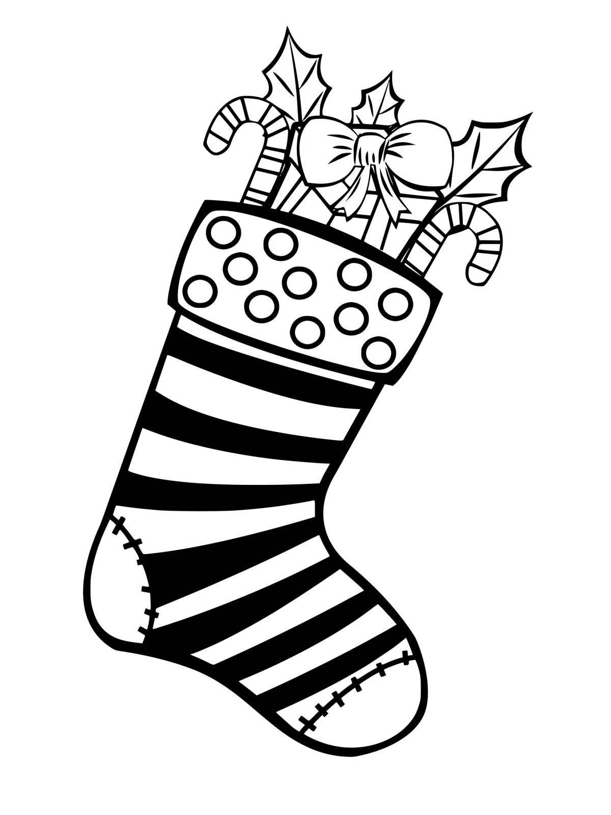 Color-playful socks coloring book for kids