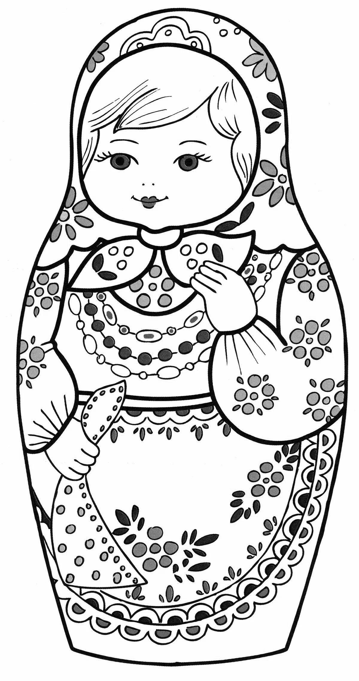 Delightful Zagorsk matryoshka