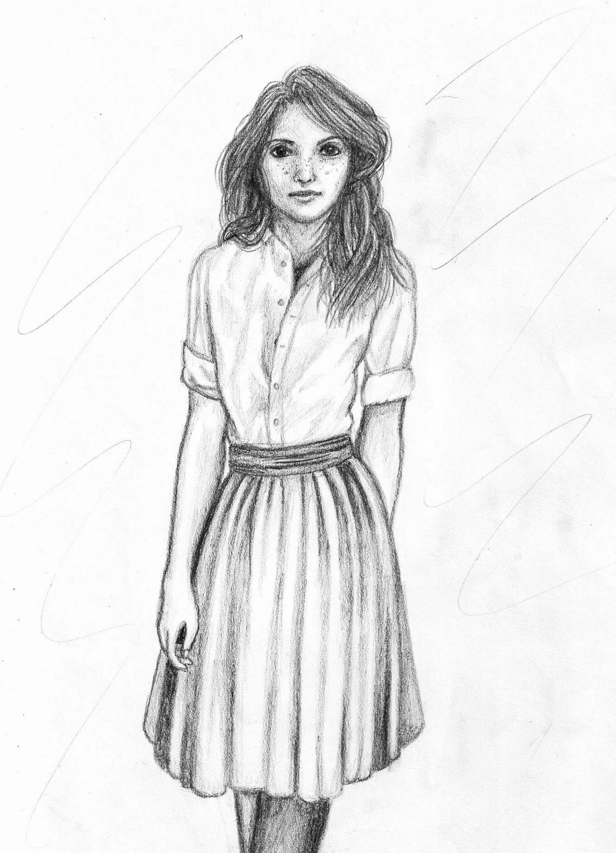 Grand Ginny Weasley Coloring Page