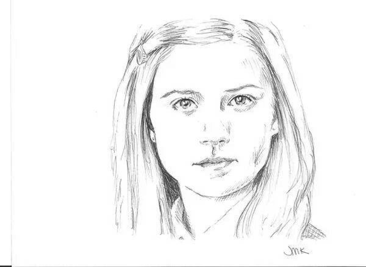 Раскраска Джинни уизли #5