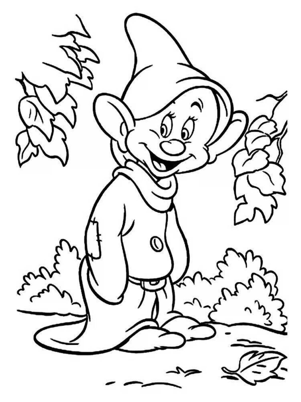 Charm coloring page 7 gnomes