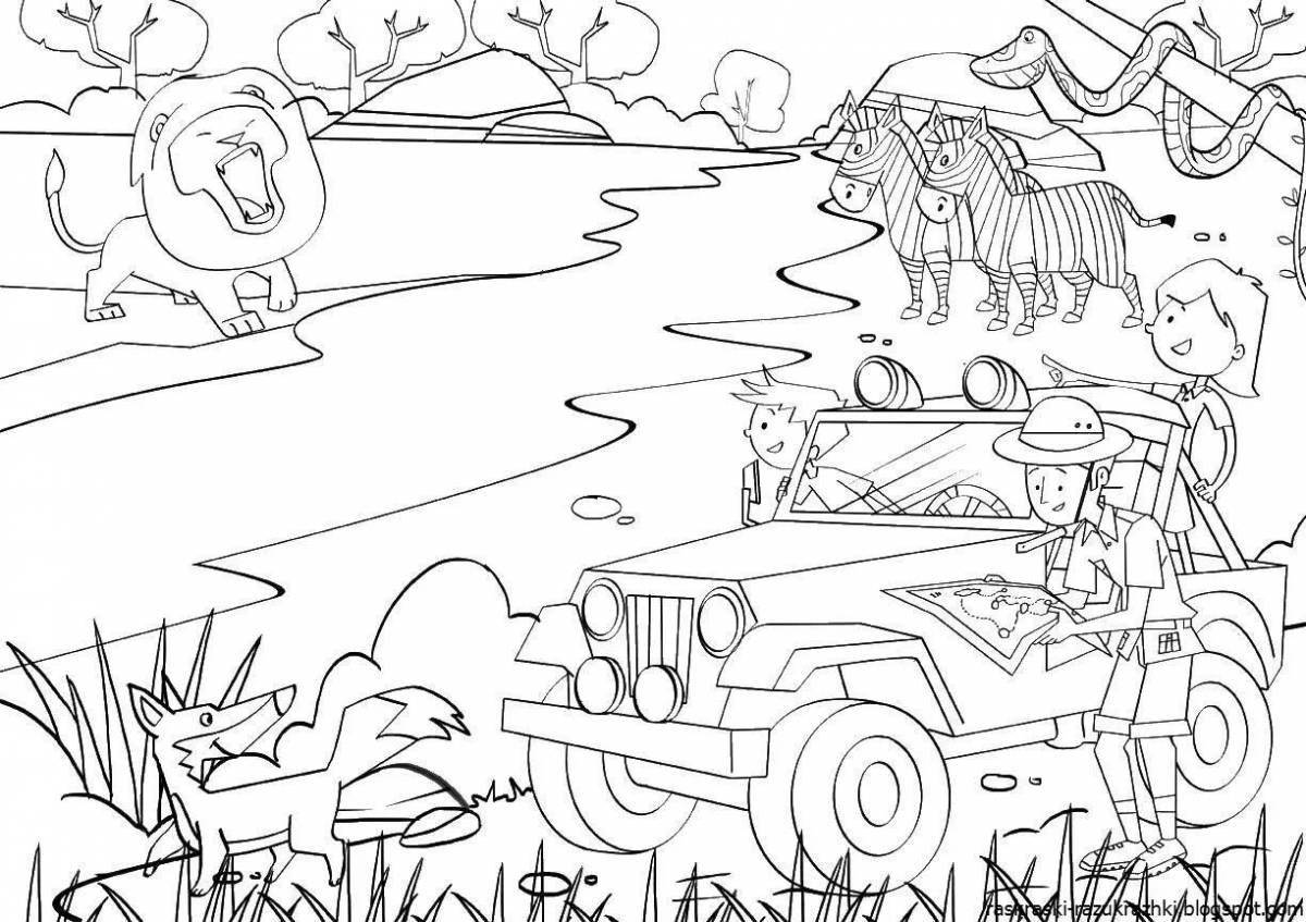 Incredible African coloring book for kids