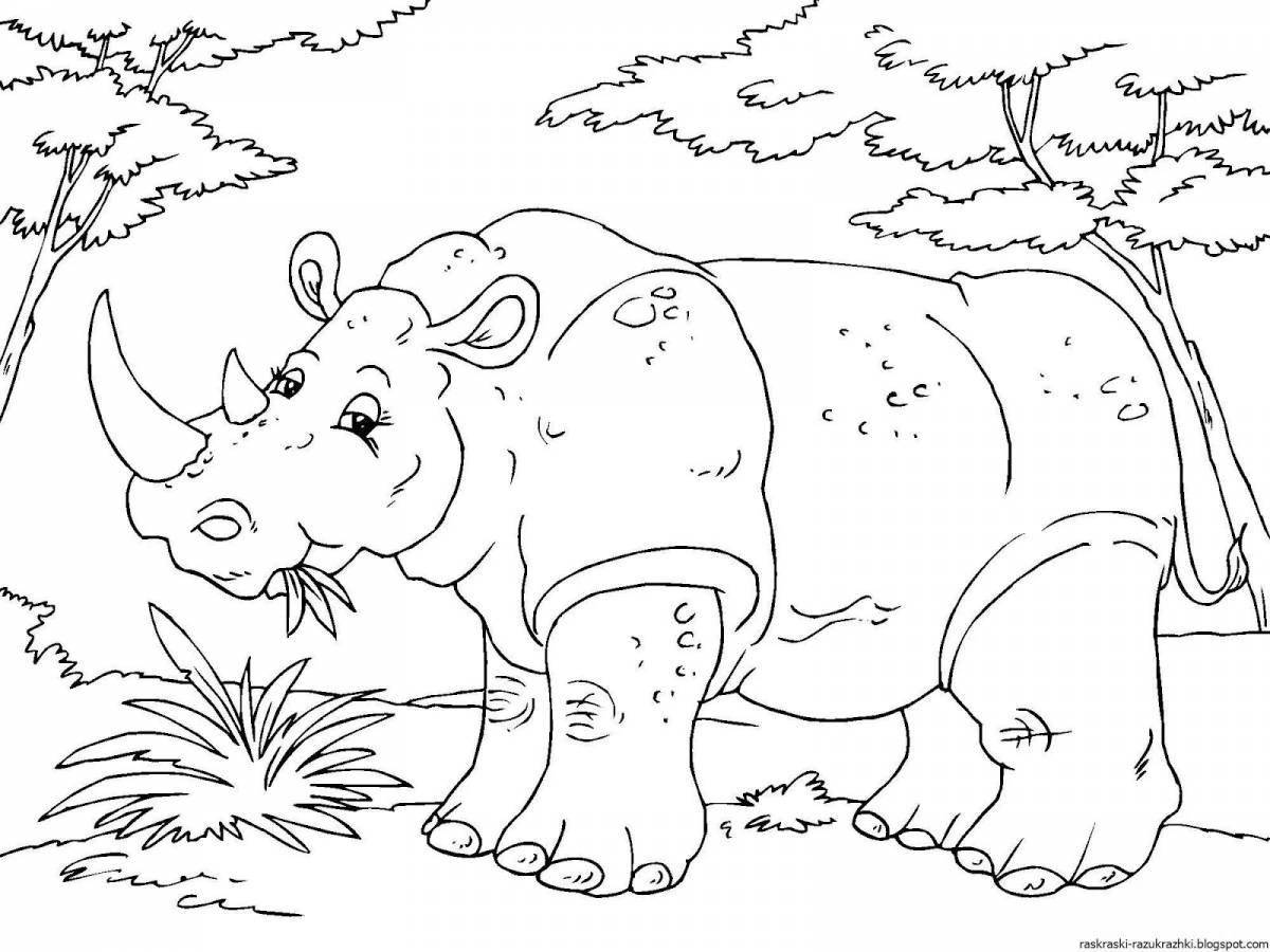 Colorful African coloring book for children