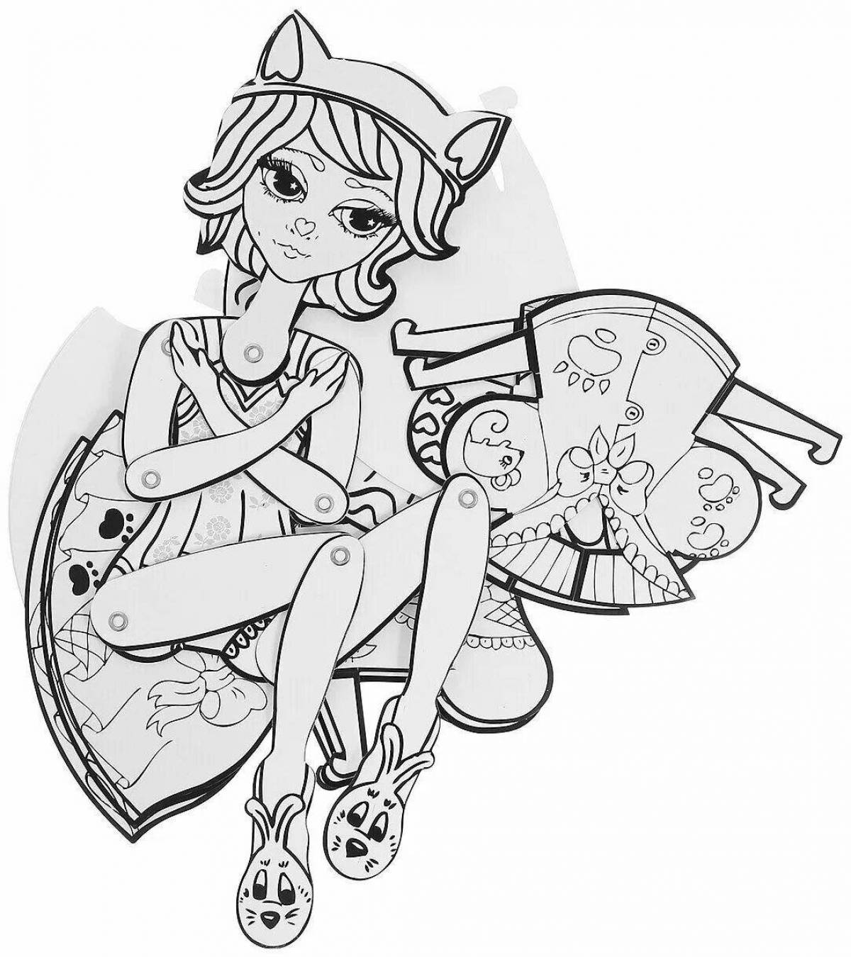 Красочная раскраска яндекс алиса