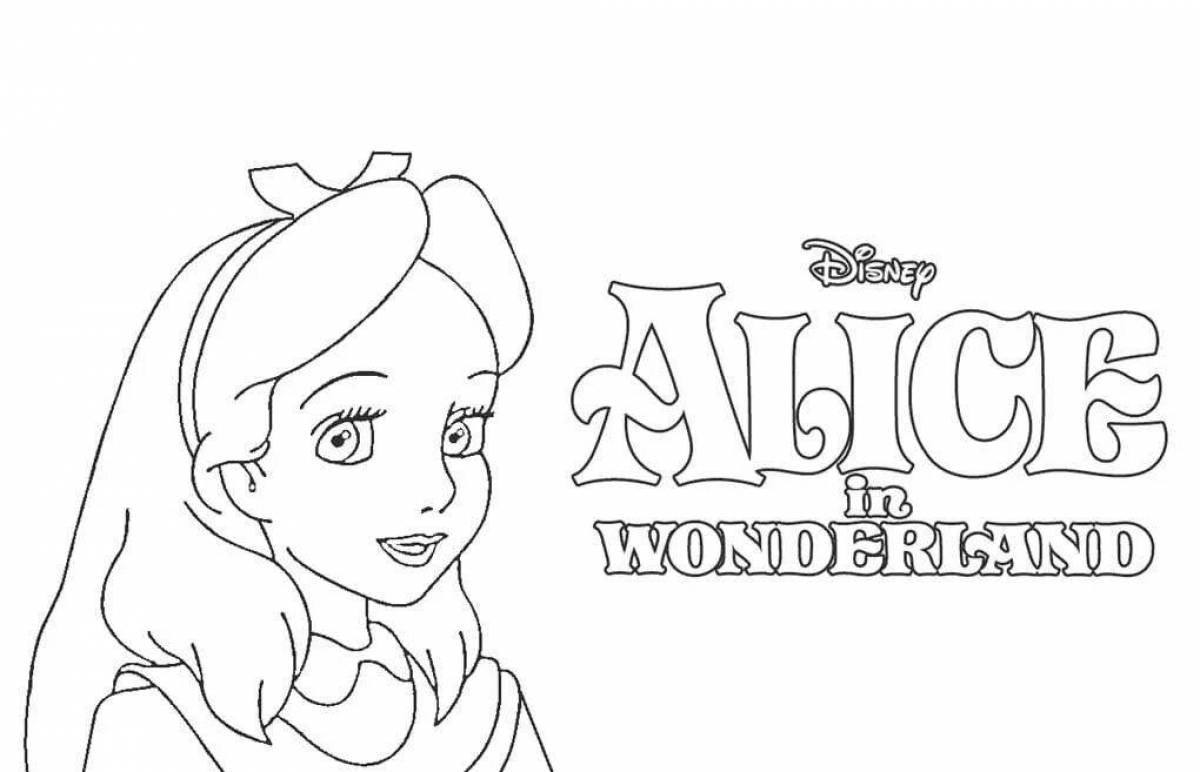 Цветная раскраска яндекс алиса