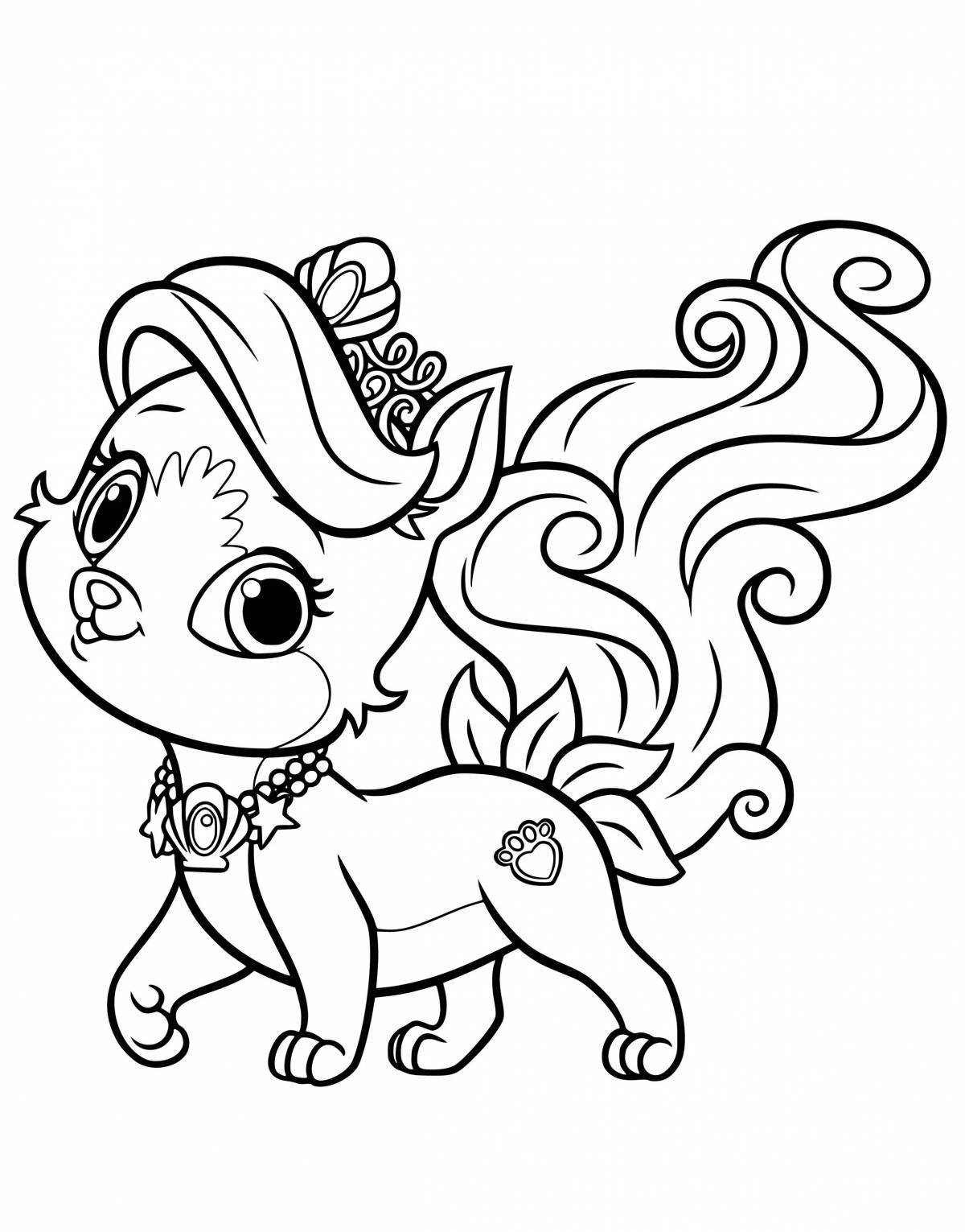 Great queen of cats coloring page