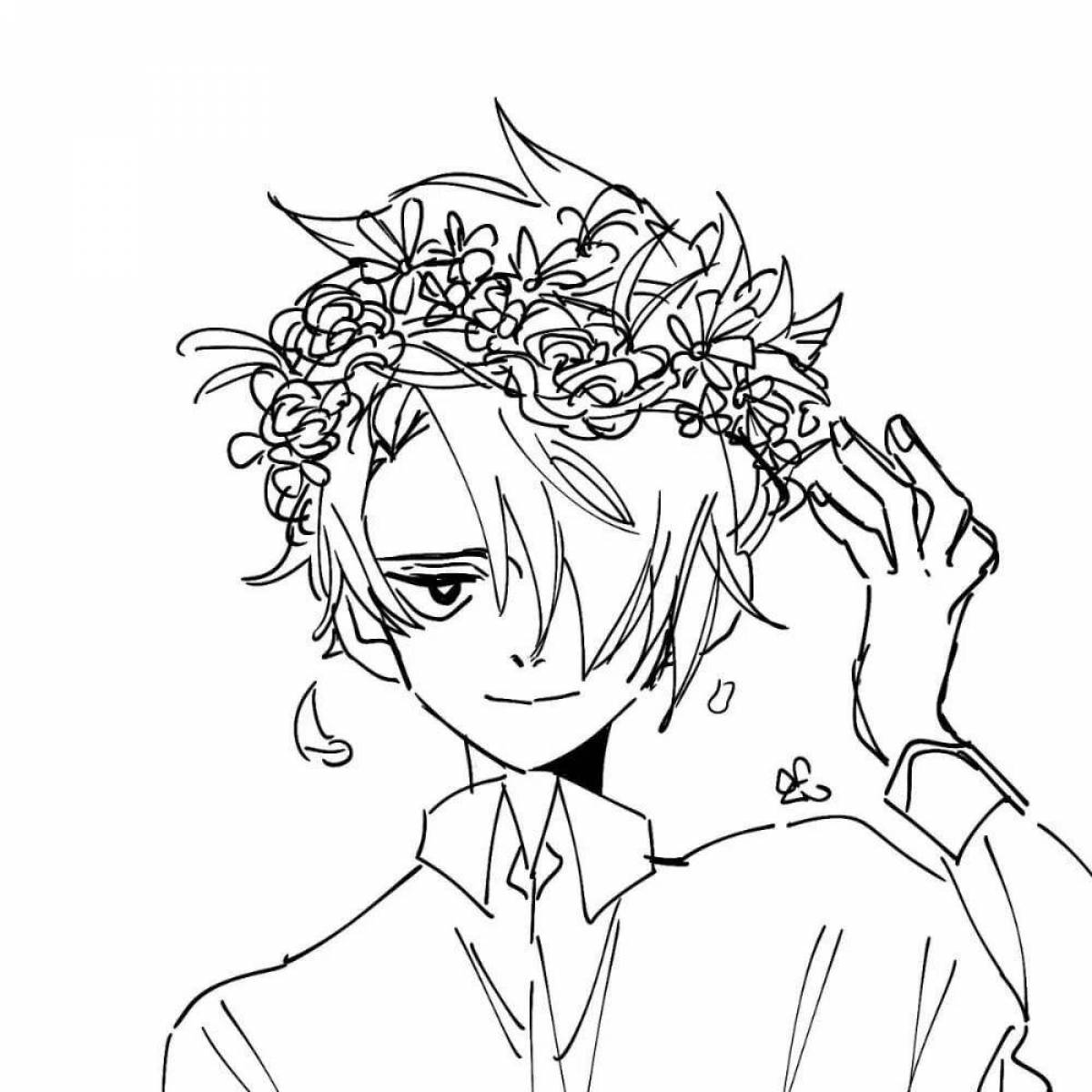 Exquisite anime coloring book