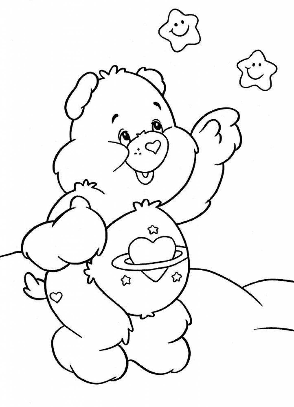 Sunny care bears coloring page