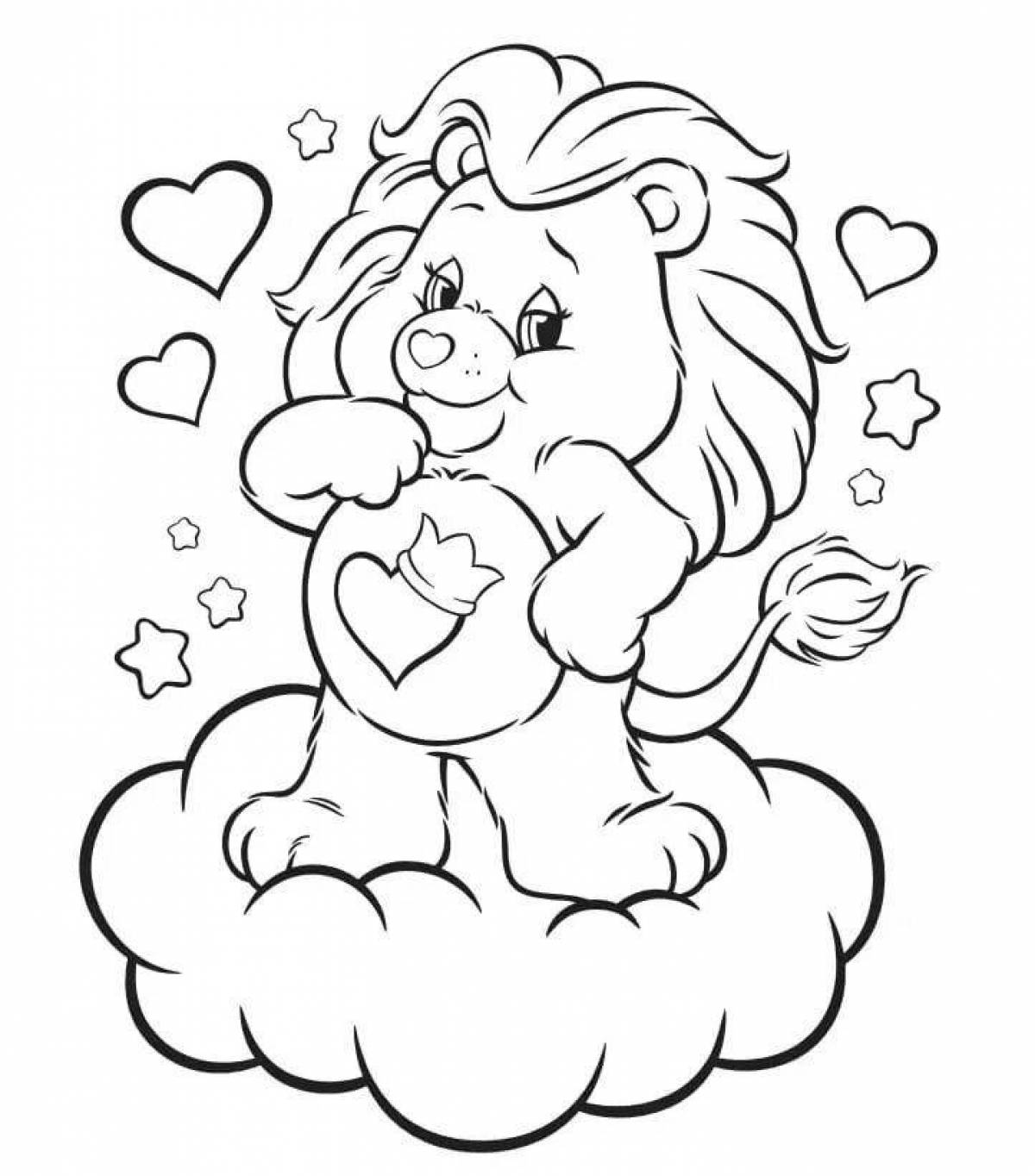 Consolation care bears coloring page